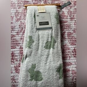 The Farmhouse by Rachel Ashwell mint green reversible bunny throw